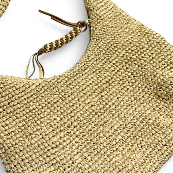 Loeffler Randall Raffia Woven Hobo Bag - New Without Tags - Picture 3 of 5